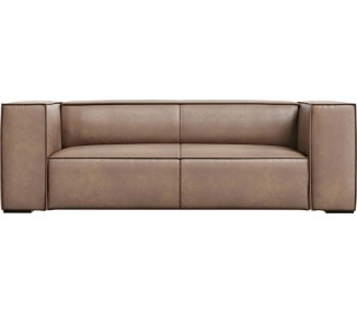 Světle hnědá kožená pohovka 212 cm Madame – Windsor & Co Sofas