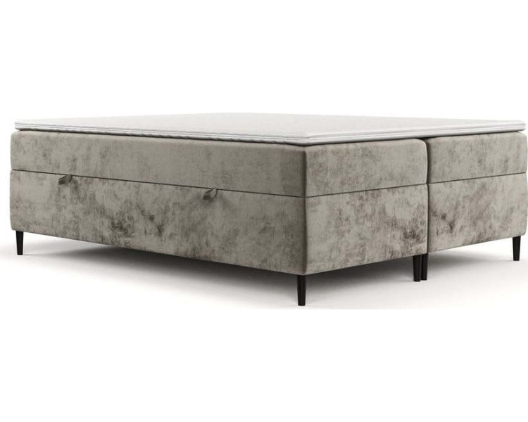 Světle hnědá boxspring postel s úložným prostorem 180x200 cm Araya – Maison de Rêve