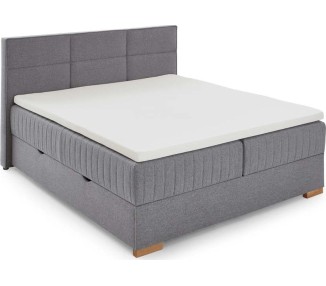 Šedá boxspring postel s úložným prostorem 160x200 cm Tambo – Meise Möbel