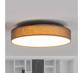  Lindby LED textilní stropní lampa Saira, 40 cm, šedá