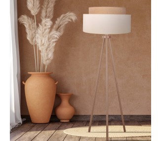  Duolla Stojací lampa Boho, třínožka ecru/juta výška 145cm