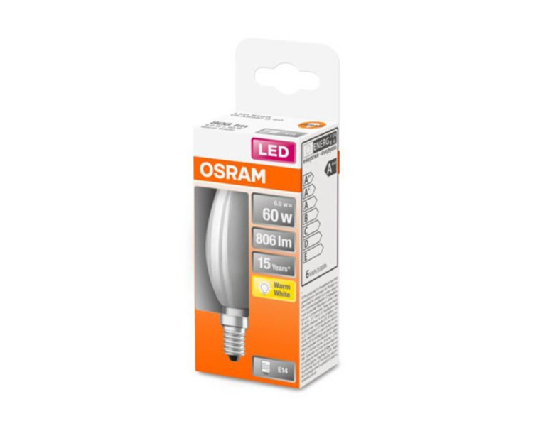  OSRAM OSRAM LED svíčka E14 Classic B 5,5W 2 700K matná