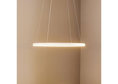  Fabas Luce LED závěsné světlo Giotto, jednožárovkové, bílé