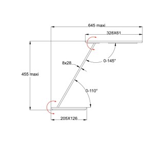  Aluminor LED stolní lampa Orbit s indukcí, zlatá